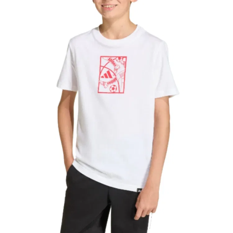 Футболка детская с круглым вырезом Adidas, White