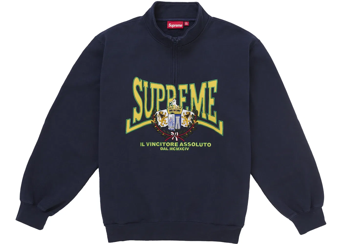 Мужской пуловер с аппликацией Supreme, Navy