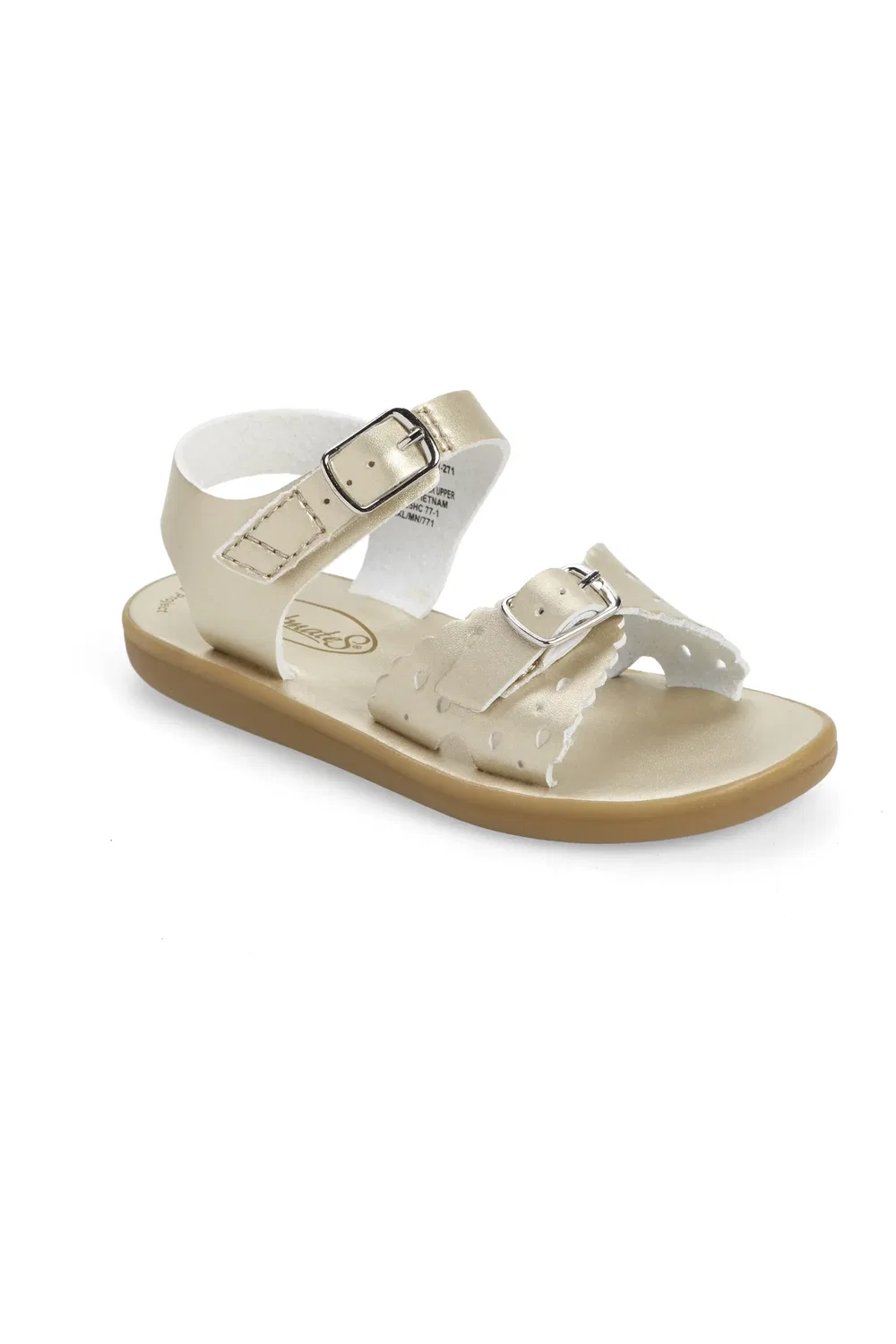 Сандалии детские водонепроницаемые Eco-Ariel Footmates, Soft Gold Micro