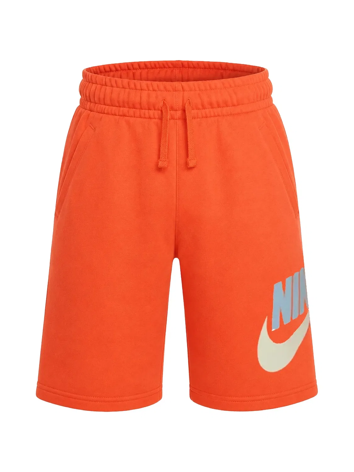 Спортивные шорты с логотипом Nike Kids, оранжевый