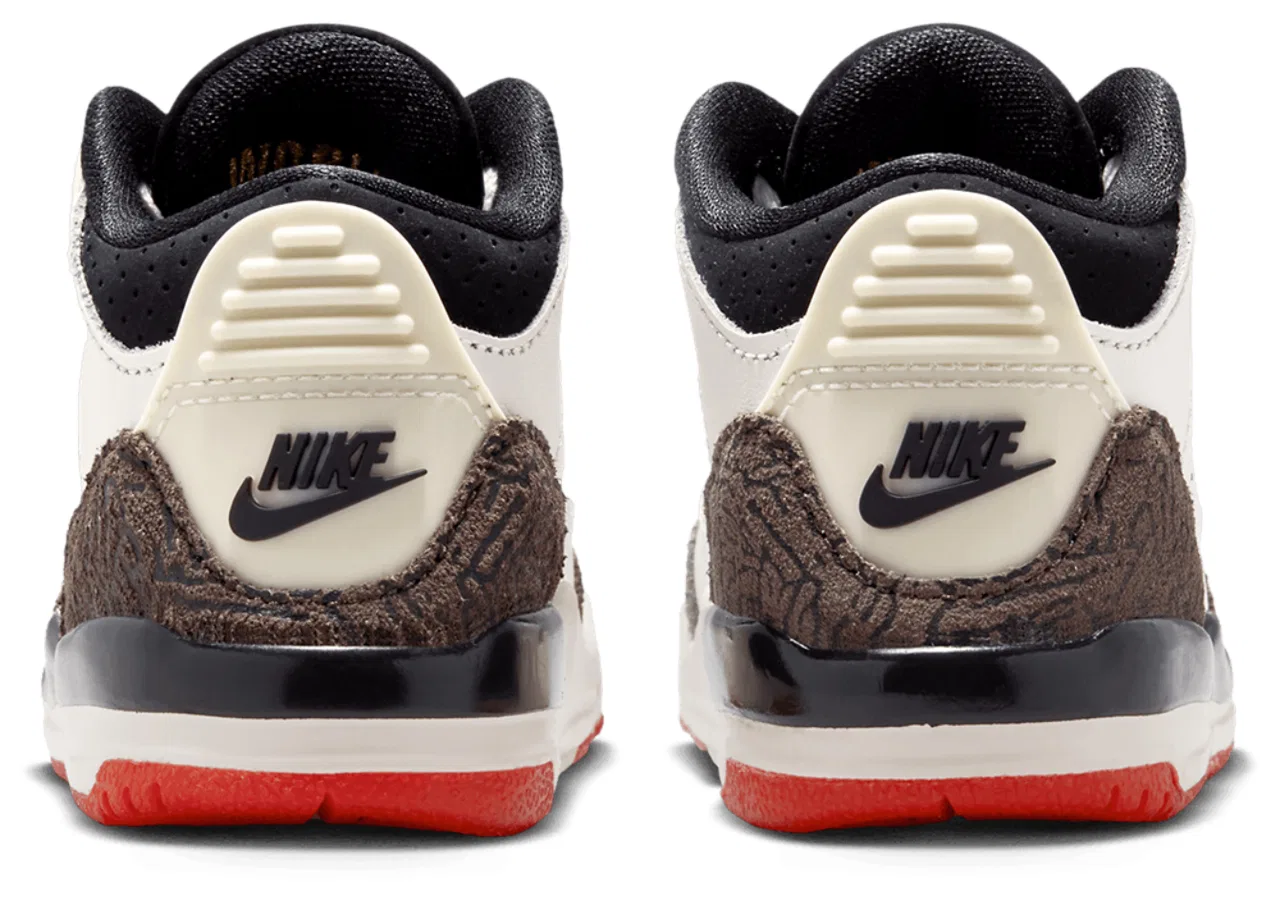 Мальчиковые баскетбольные кроссовки Retro 3 Jordan, цвет Tan/Black/White — фото 3