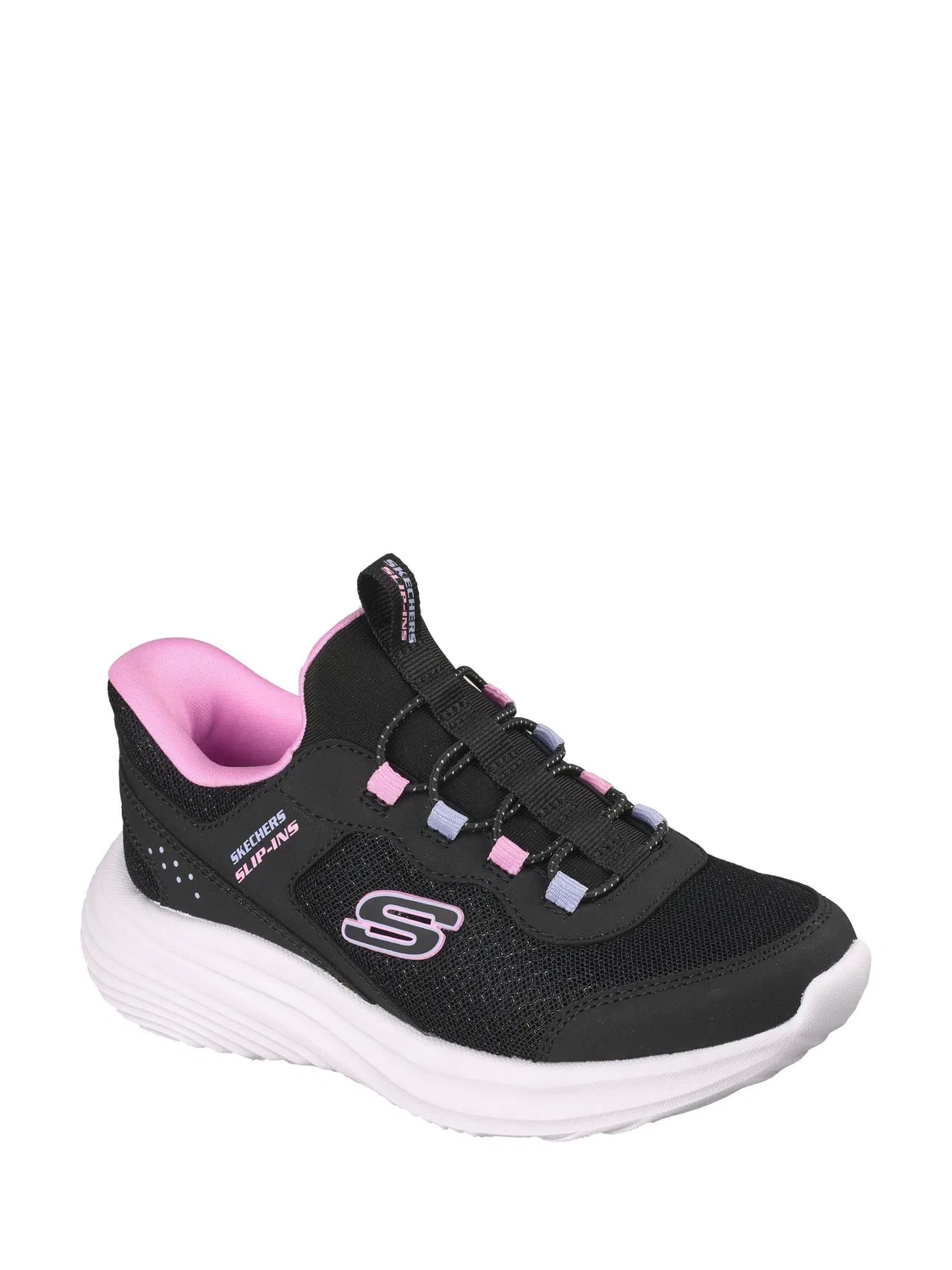 Сандалии Skechers Black Slip-Ins Bounder Pro, черные — фото 2