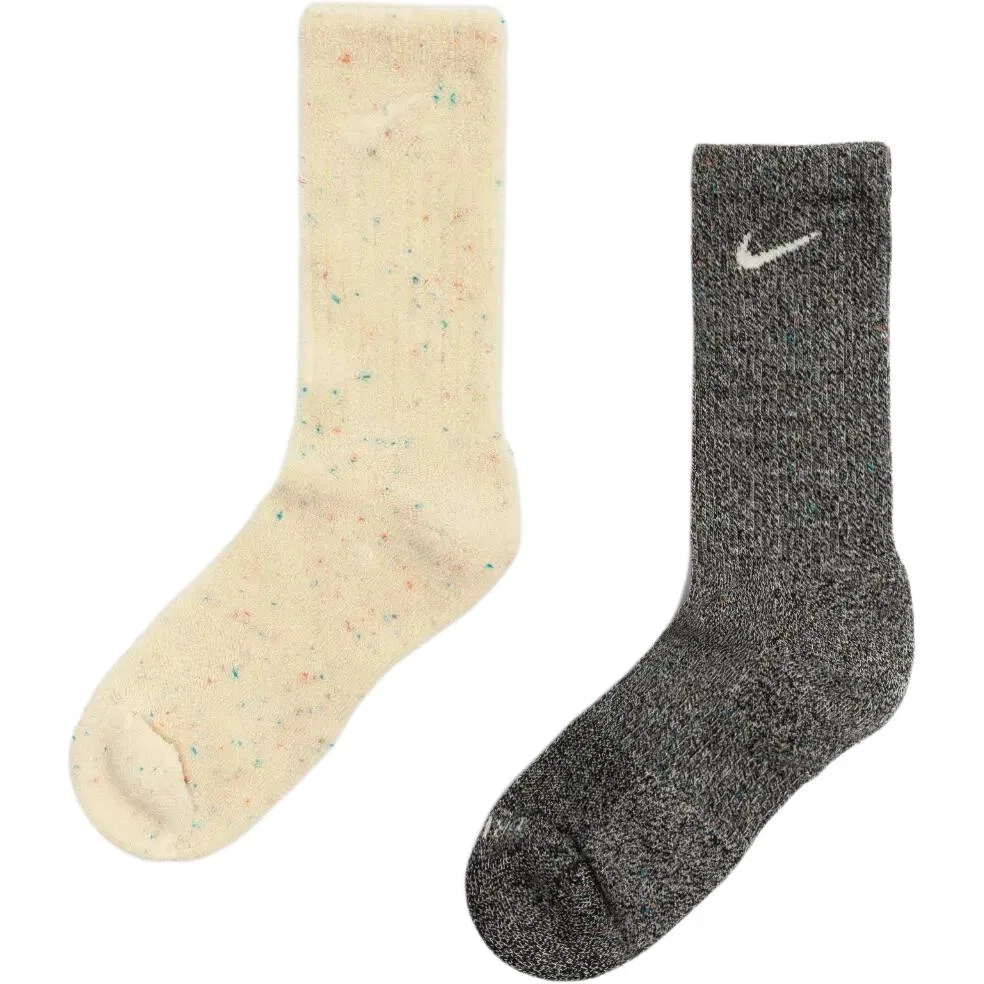 Мужские носки с длинным голенищем, 2 пары, Nike, Beige/Gray
