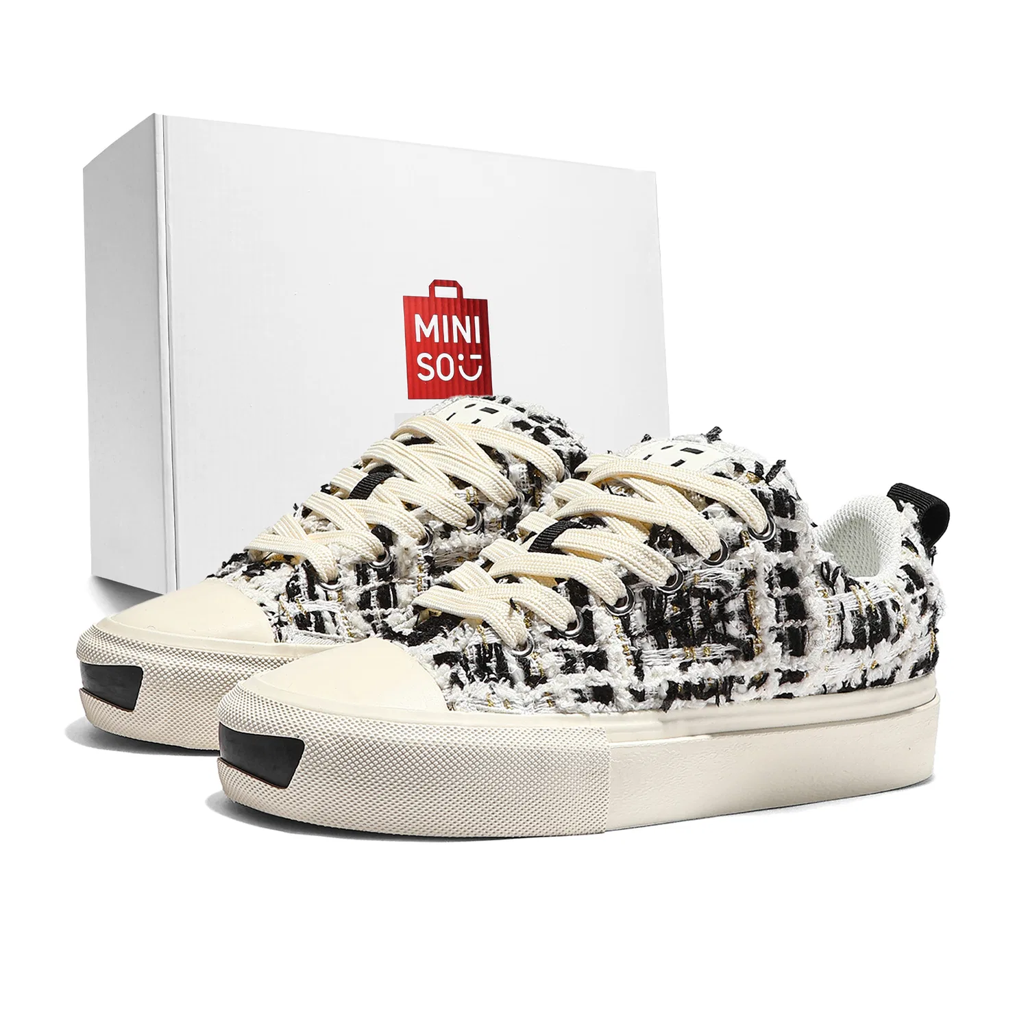 Детские кроссовки для скейтбординга низкие MINISO, Leopard Print — фото 3