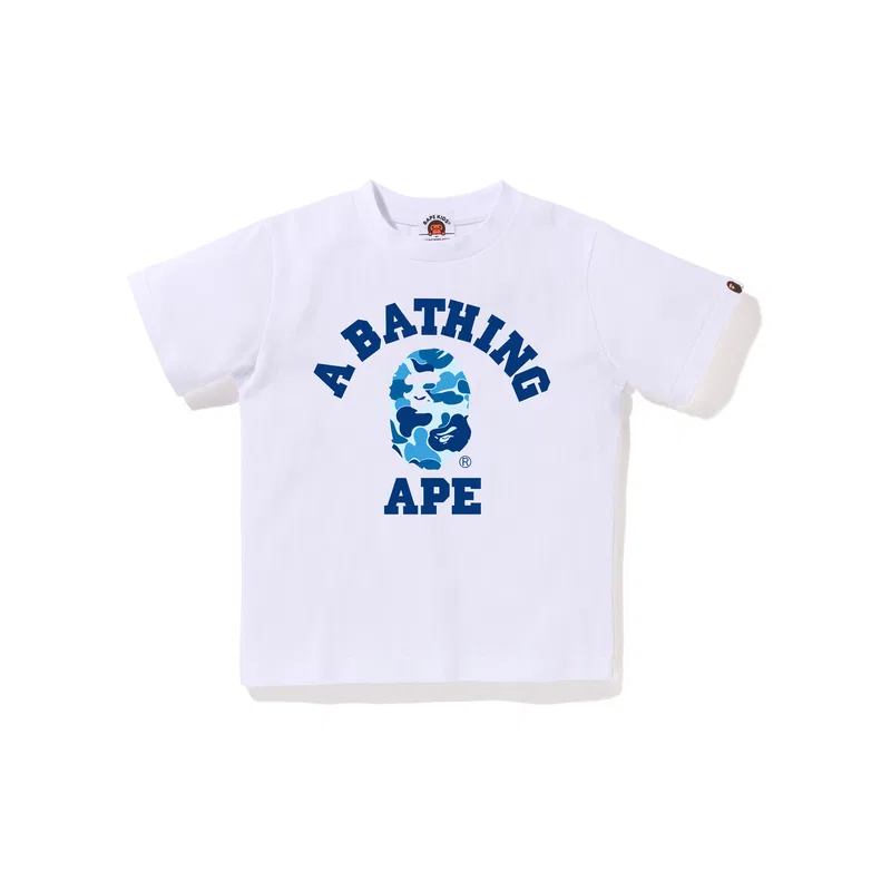 Детская футболка с принтом A BATHING APE, White WHK