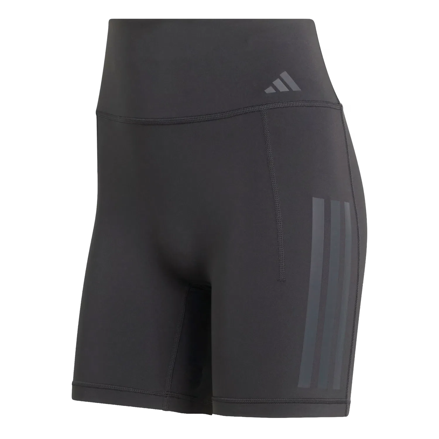 Женские короткие леггинсы с тремя полосками Adidas, черный