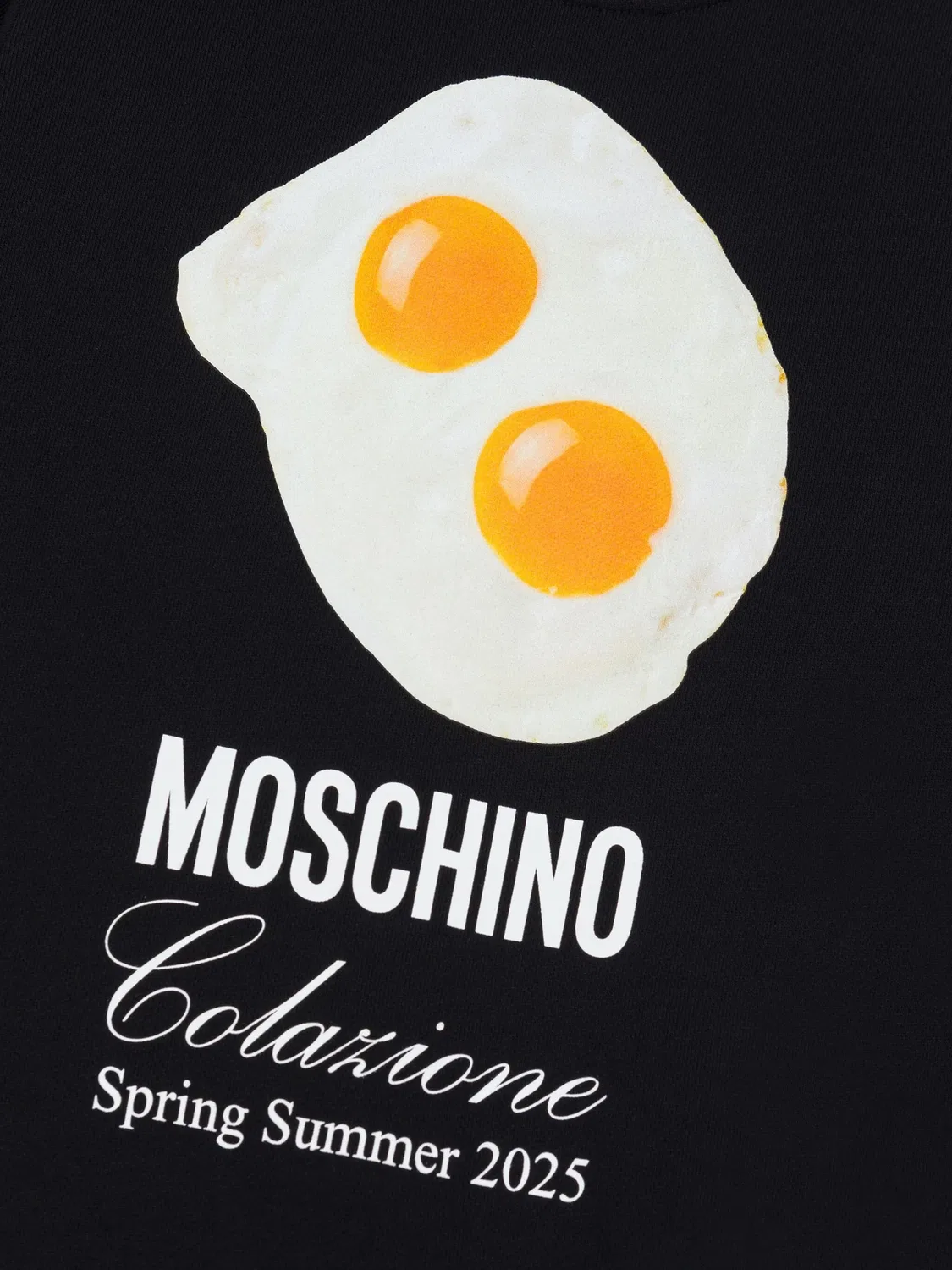 Moschino Худи из 100% хлопка черного цвета — фото 3