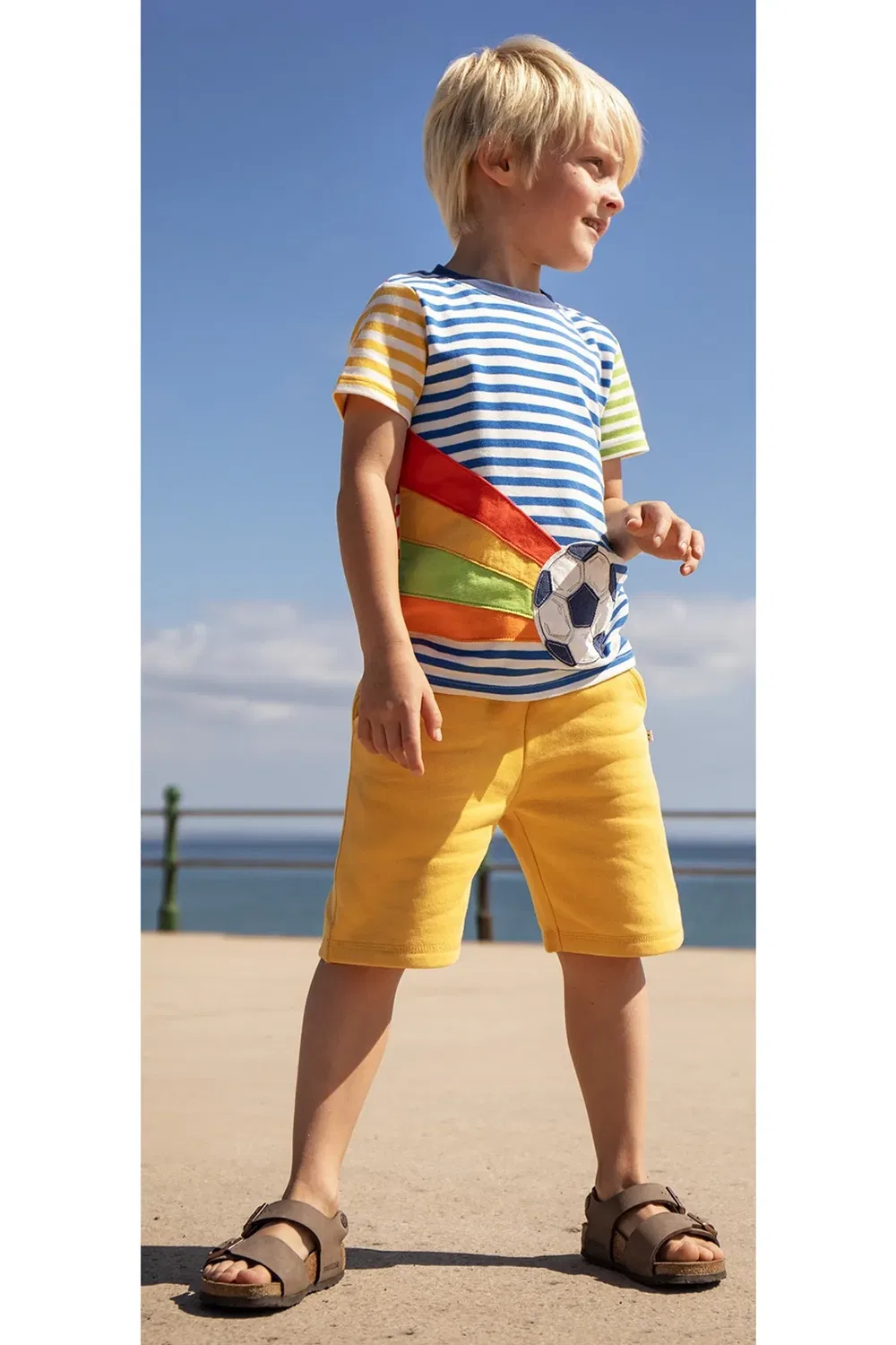 Детская футболка с принтом Hotchpotch Frugi, Multi — фото 2