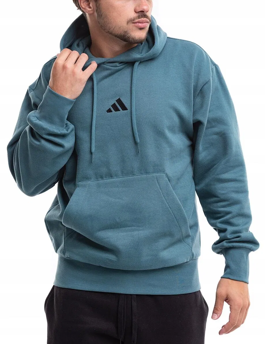 Мужское худи с капюшоном Feelcozy Fleece Adidas, Blaugrun