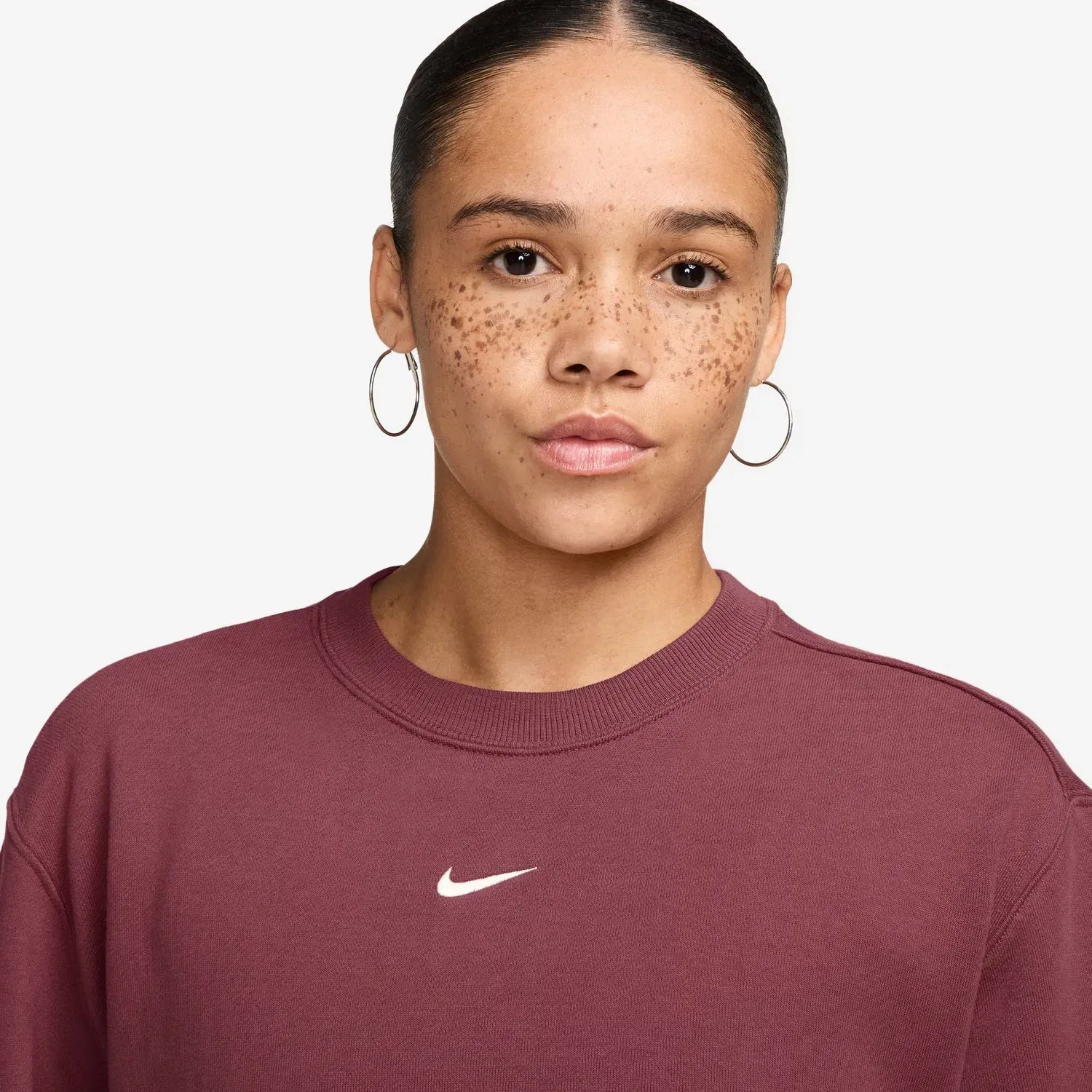 Женская толстовка с круглым вырезом Nike, Red — фото 3