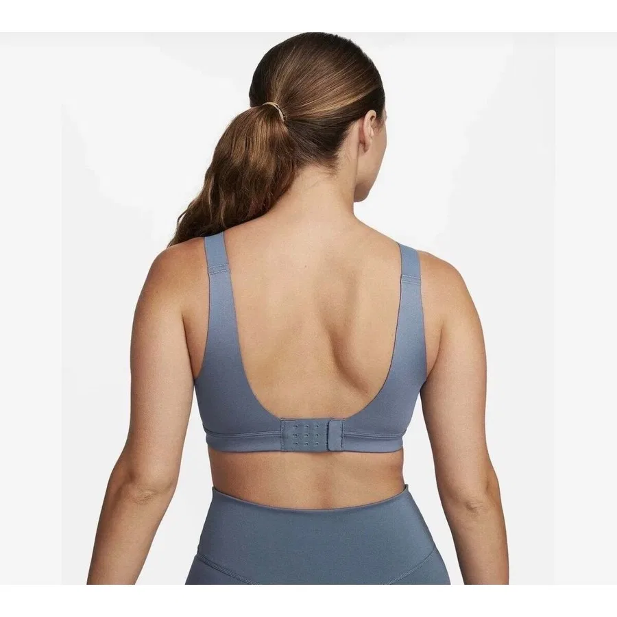 Спортивный бюстгальтер с высокой поддержкой Dri-Fit Alpha Nike, Синий — фото 2