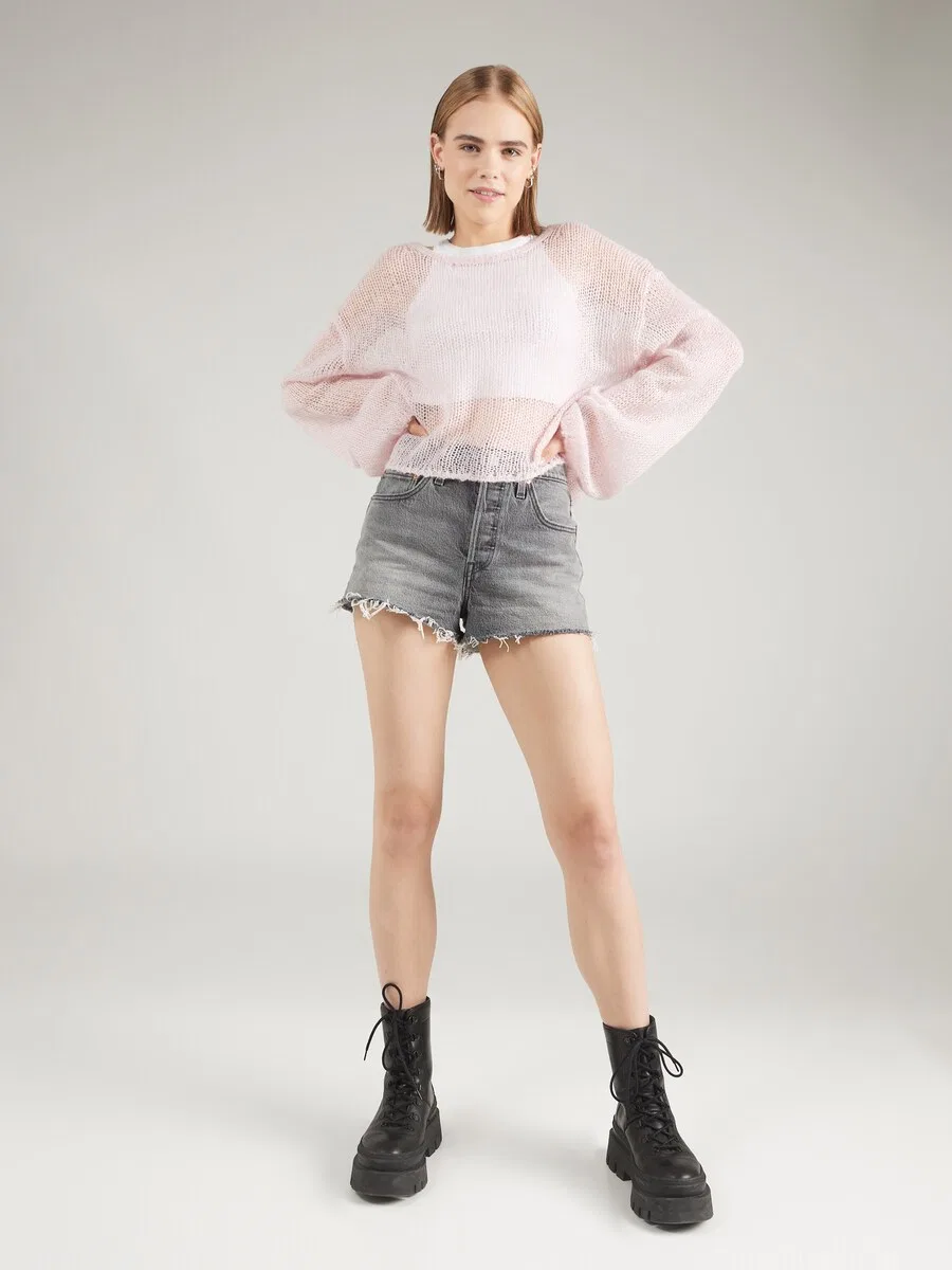 Шорты LEVI'S Regular Jeans '501 Original Short' серого цвета — фото 4