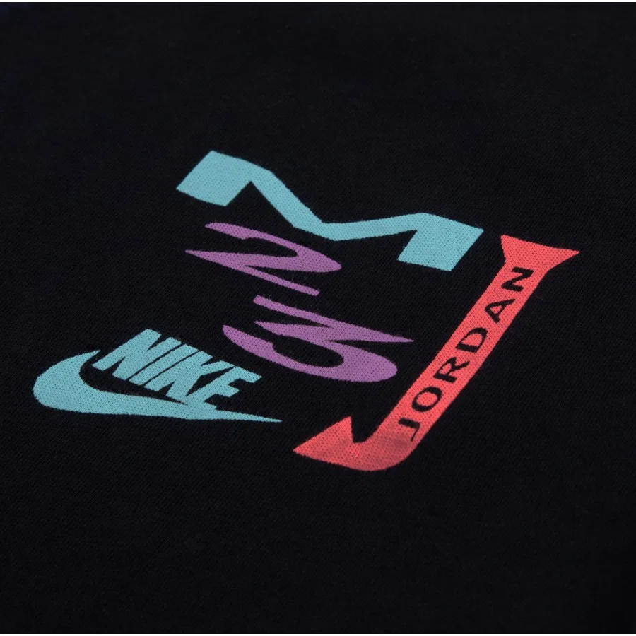 Детская футболка с коротким рукавом Nike Jordan MJ Bklyn Dream Dunk SS Tee, Черный — фото 2