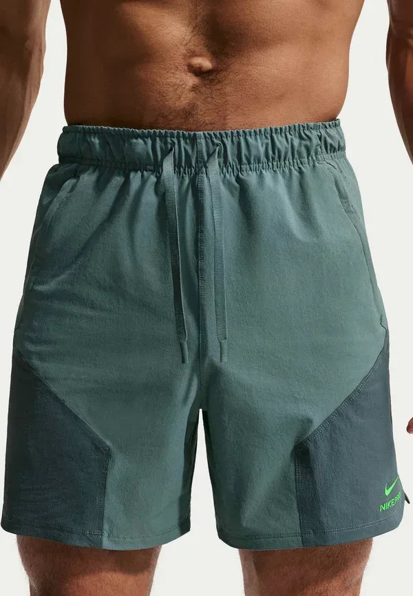 Шорты Dri-fit Nike Performance, Mineral Slate/Faded Spruce/Green Strike, зеленый