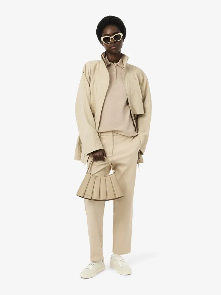 Поло женское LACOSTE Regular Fit, Beige — фото 4