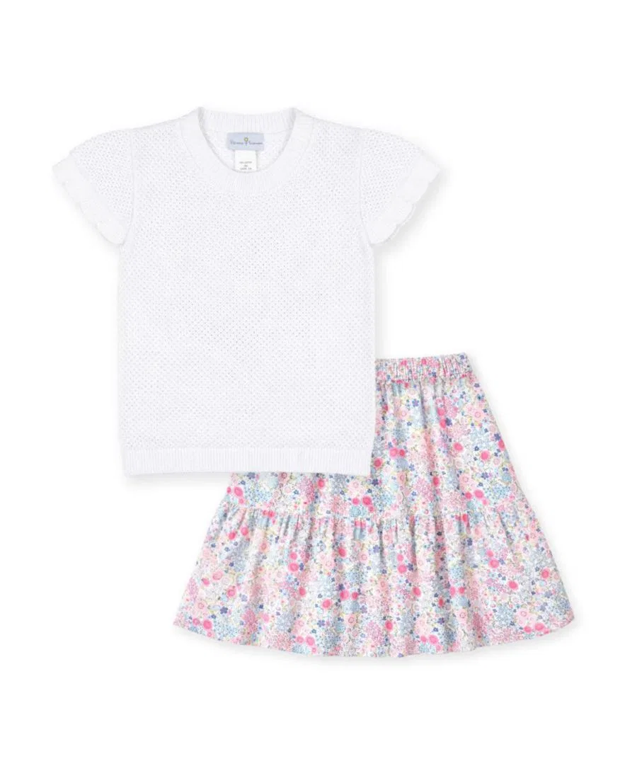 Детская юбка для девочек с принтом Big Girl Floral Skirt Florence Eiseman, Open Miscellaneous — фото 4