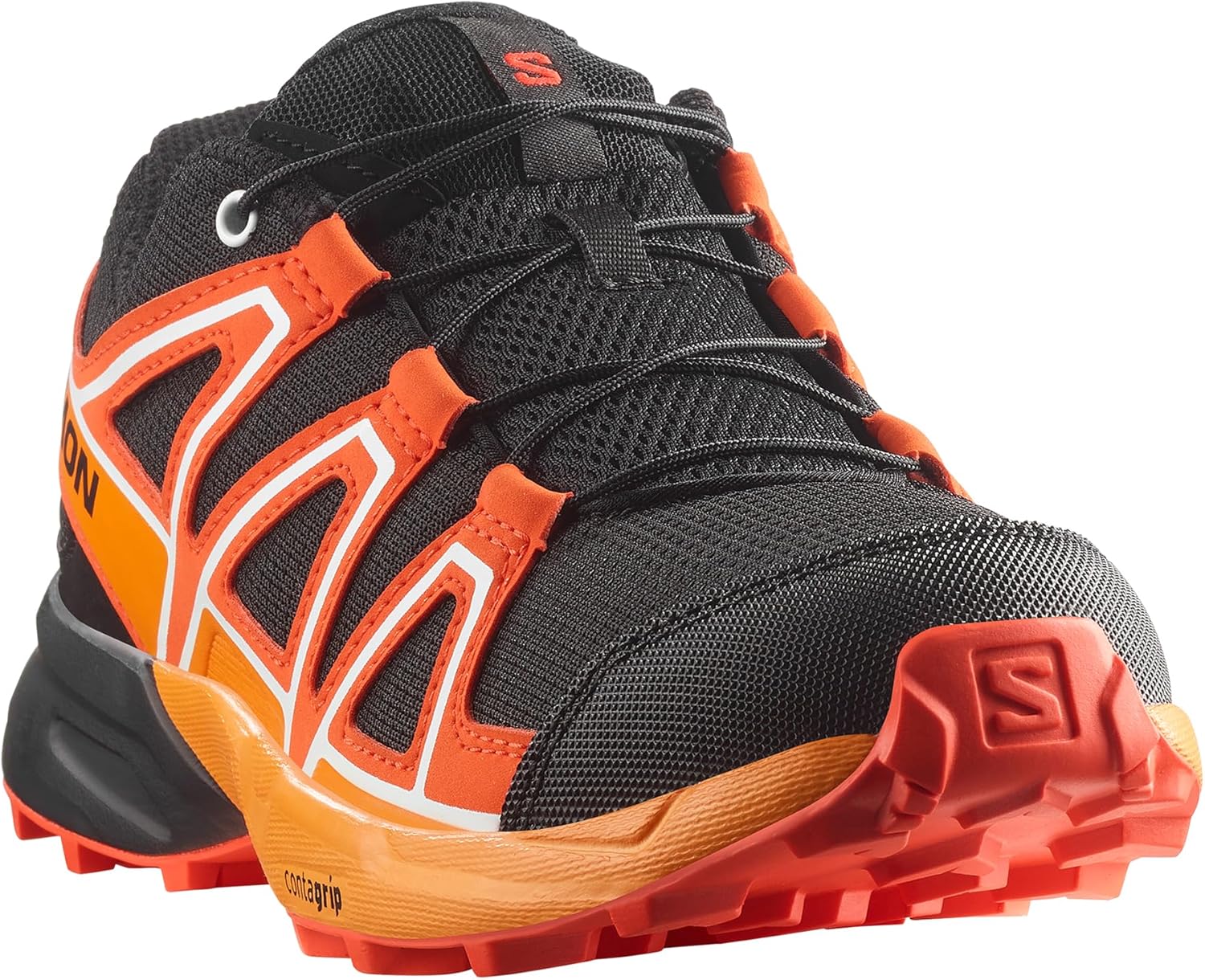 Кроссовки для трейл-раннинга Salomon Kids Speedcross J для детей и подростков, черный/вишневый — фото 3