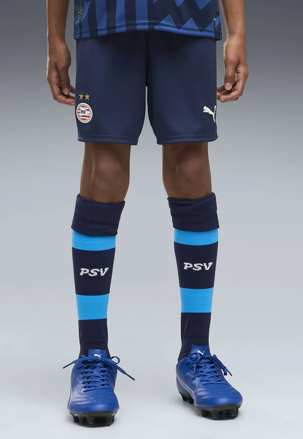 Шорты PSV Эйндховен 26/27. Унисекс - клубная одежда Puma, Navy-Speed Blue — фото 3