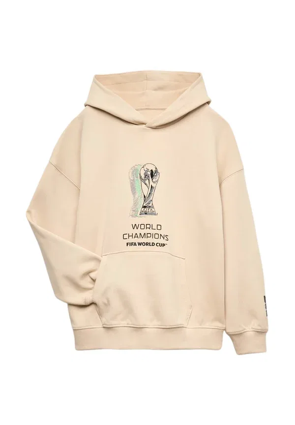 Худи с принтом Unisex Marks & Spencer, beige, бежевый