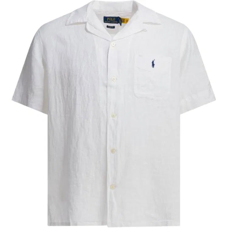 Мужская рубашка поло с воротником Polo Ralph Lauren, White