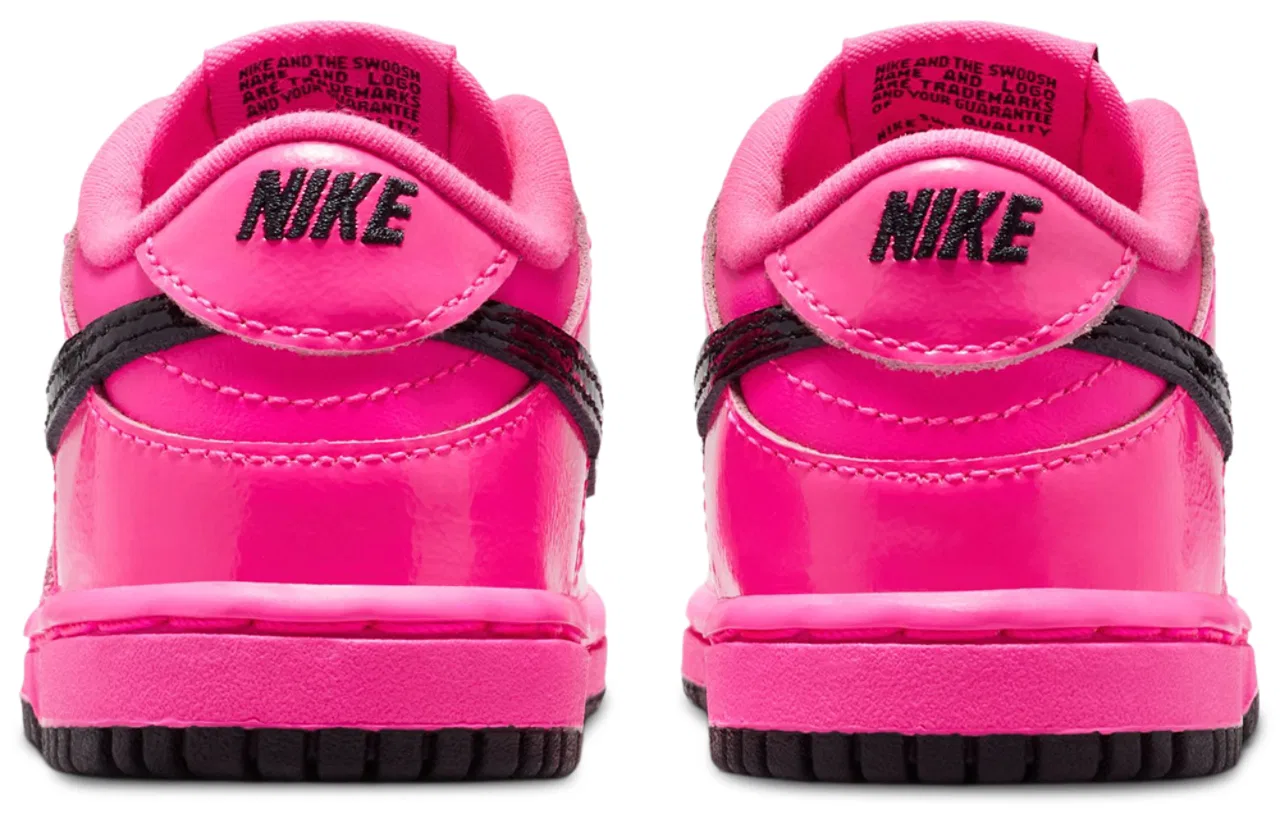 Кроссовки для девочек Dunk Low BTE Nike, цвет Pink Blast/Black — фото 3
