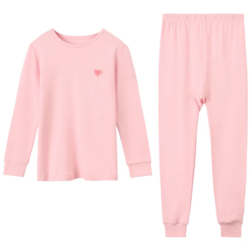 Детский комплект из пуловера и штанов с принтом Red bean, Plumping Pink