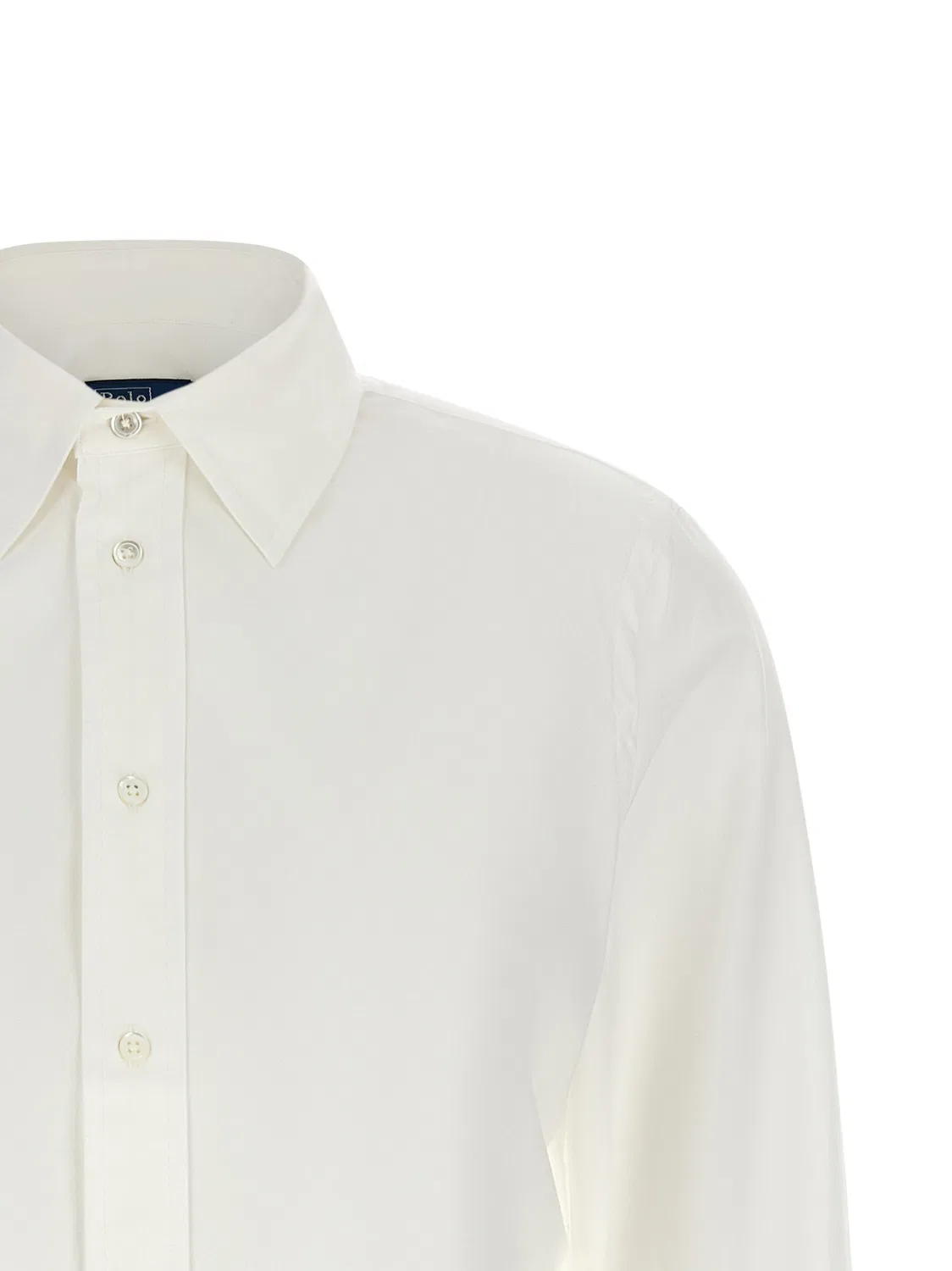 Женская блузка с длинным рукавом White Cotton Blouse Polo Ralph Lauren, White — фото 3