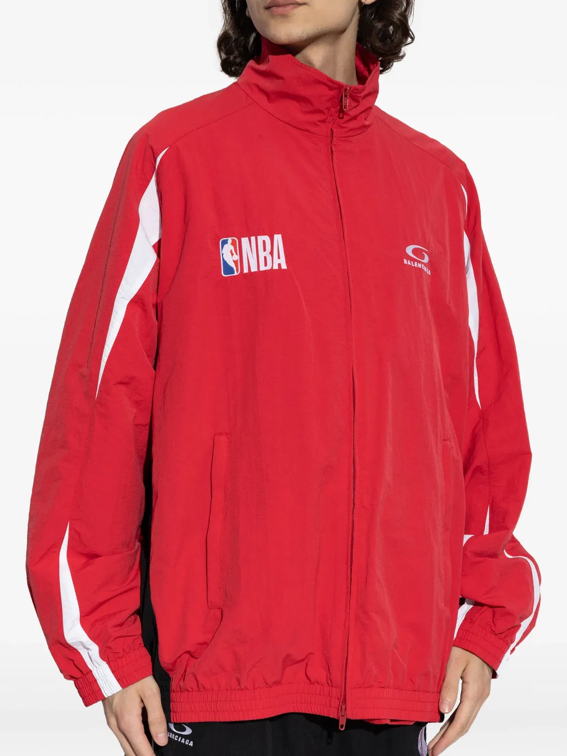 Куртка на молнии из коллаборации с NBA Balenciaga, красный — фото 3