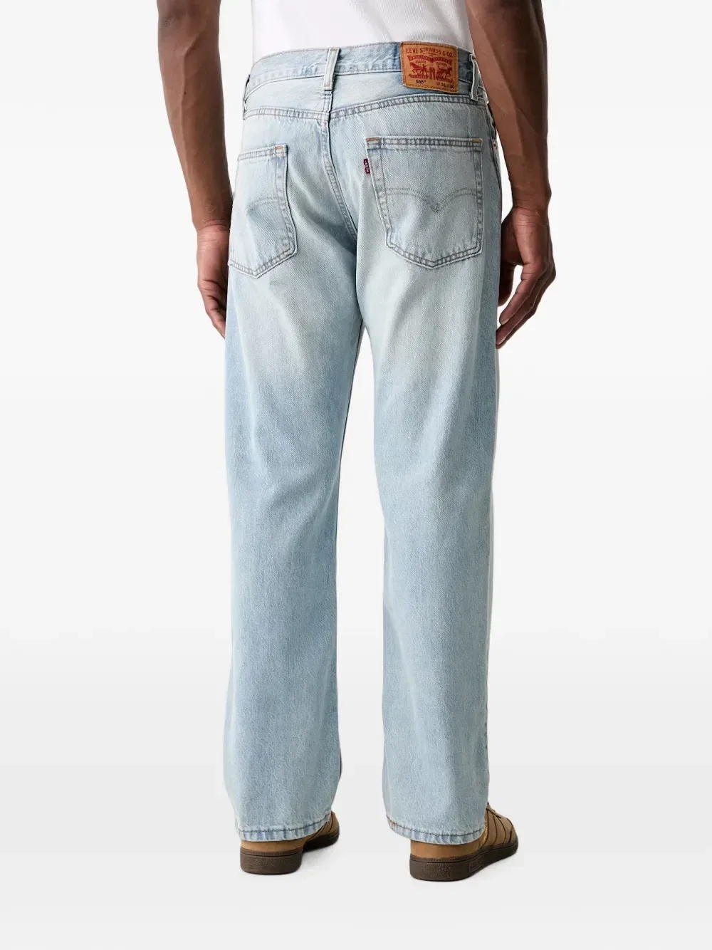 Джинсы Levi's 555 с нашивкой-логотипом, синий — фото 3