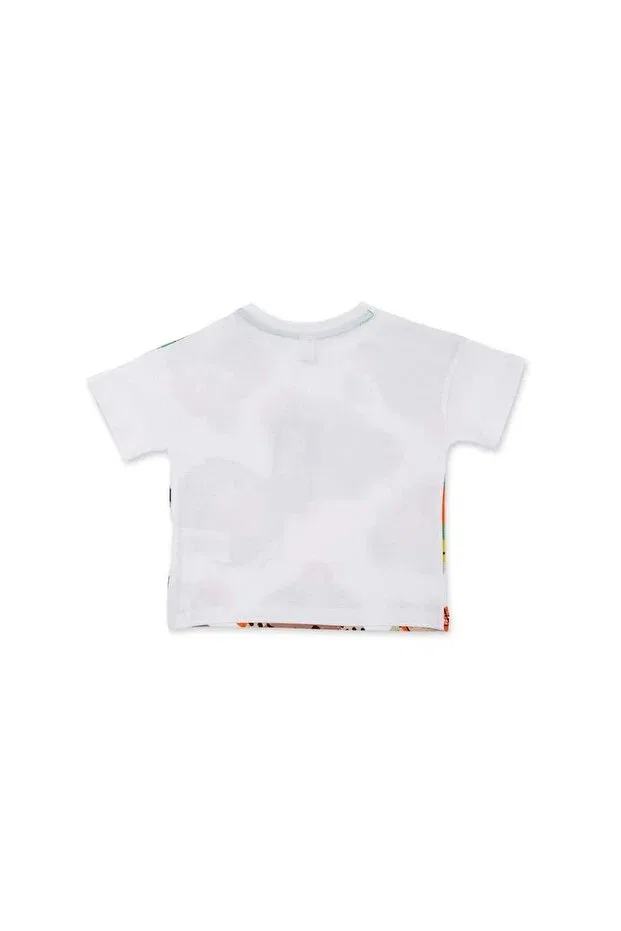 Детская футболка для девочек с принтом Monkey patterned baby t-shirt - short sleeve Tuc Tuc, Siyah — фото 3
