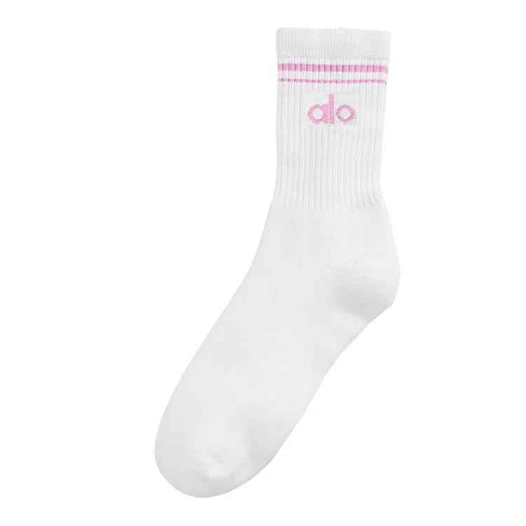 Детские носки-гольфы Alo Yoga, Sweetheart Candy Pink/White