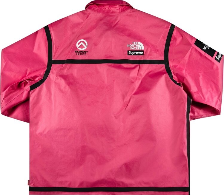 Куртка Supreme x The North Face Summit Series Outer Tape Seam Coaches Jacket Pink, розовый — фото 2
