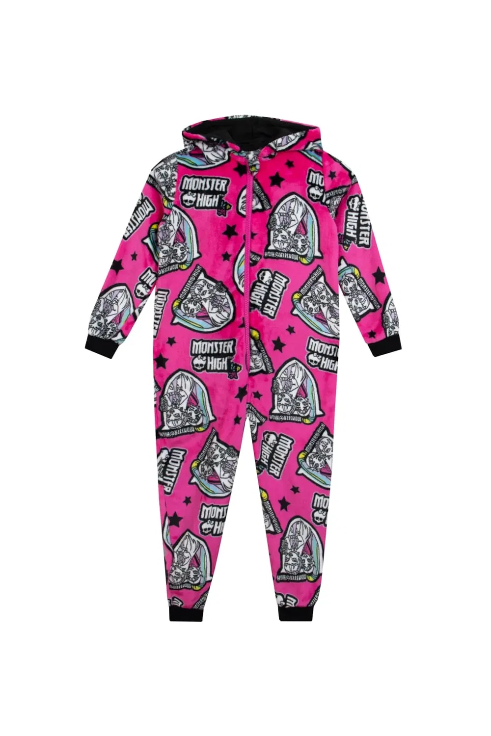 Детский флисовый комбинезон на молнии Monster High, Pink