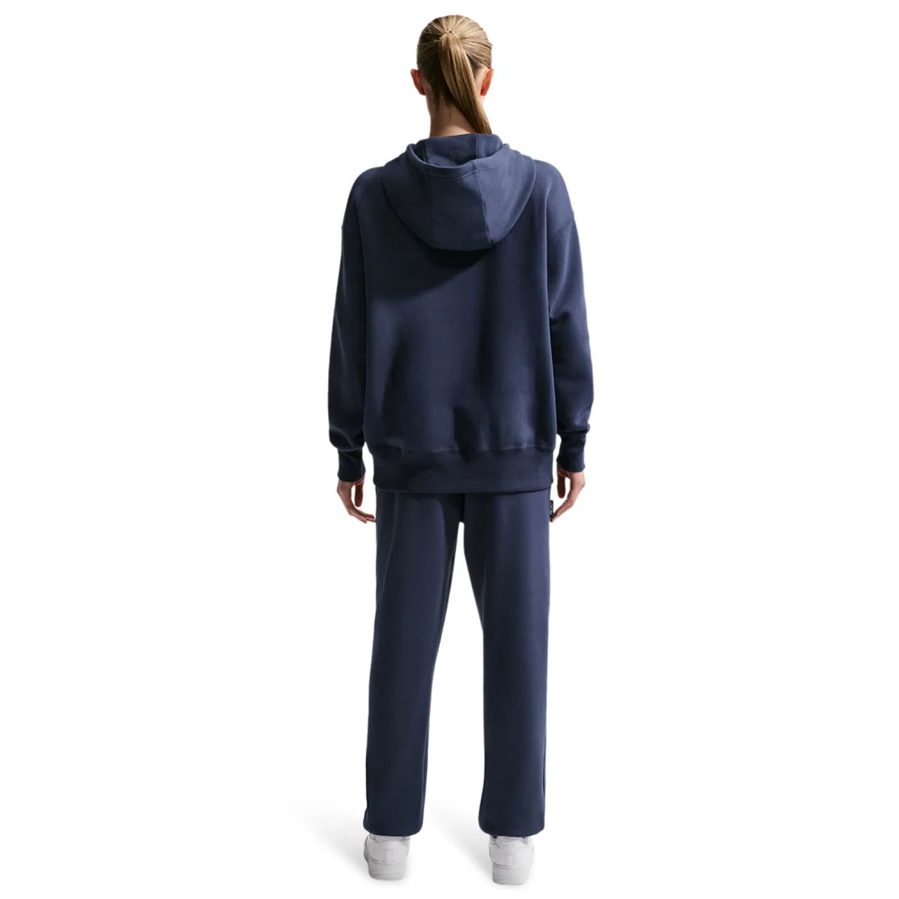 Женские брюки из флиса CC Essentials Fleece Pant Nike, цвет Midnight Navy/University Red/University Red — фото 4