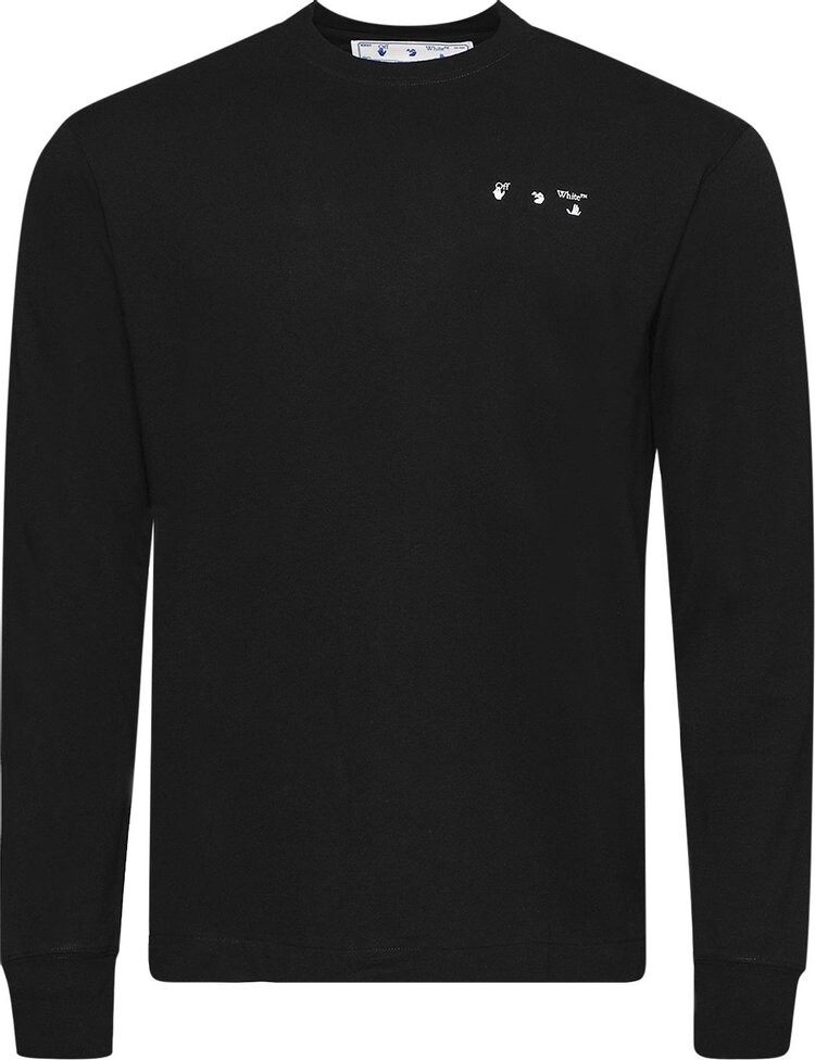 

Лонгслив Off-White Caravag Paint Skate Long-Sleeve Tee 'Black', черный