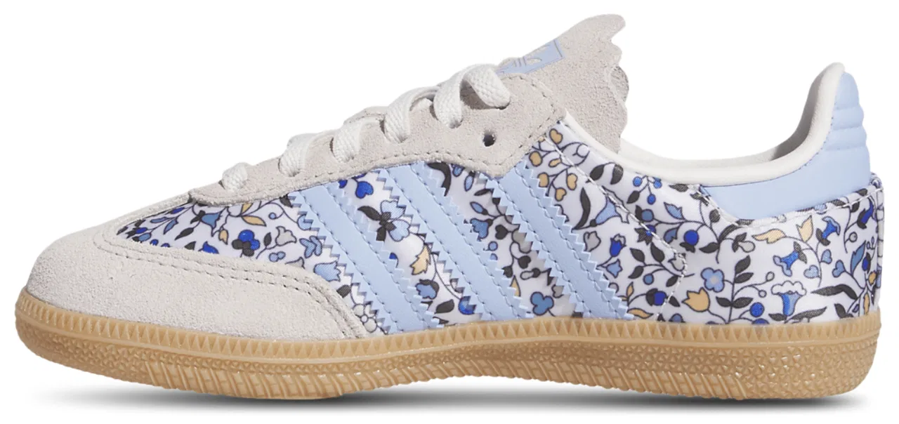 Детские кроссовки для мальчиков с цветочным принтом Originals x Liberty London Samba Elastic Lace Adidas, Supplier Colour/Off White — фото 2