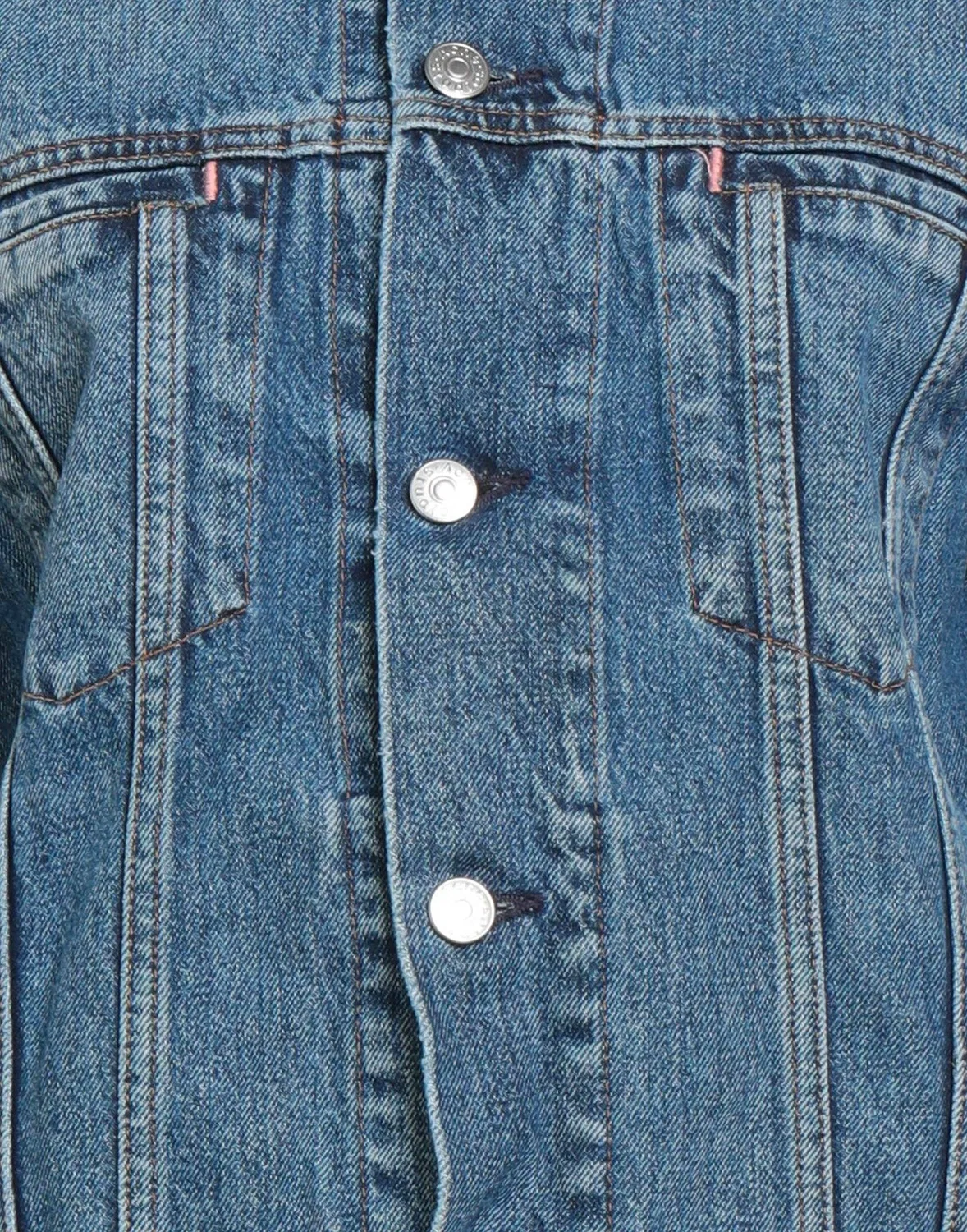 Женская джинсовая куртка с классическим воротником Acne Studios, синий — фото 4