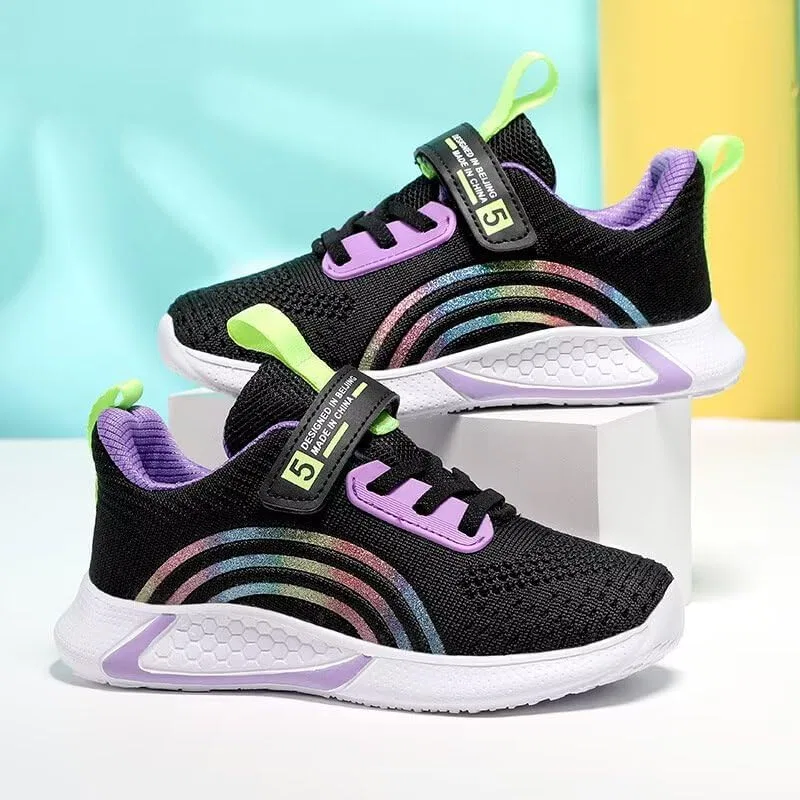 Детские кроссовки для девочек с дышащим верхом Zonkacen, Purple — фото 3