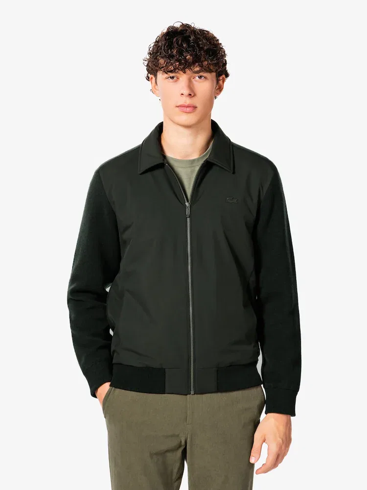 Куртка гибридная Lacoste легкая, полиэстер 100%, синий