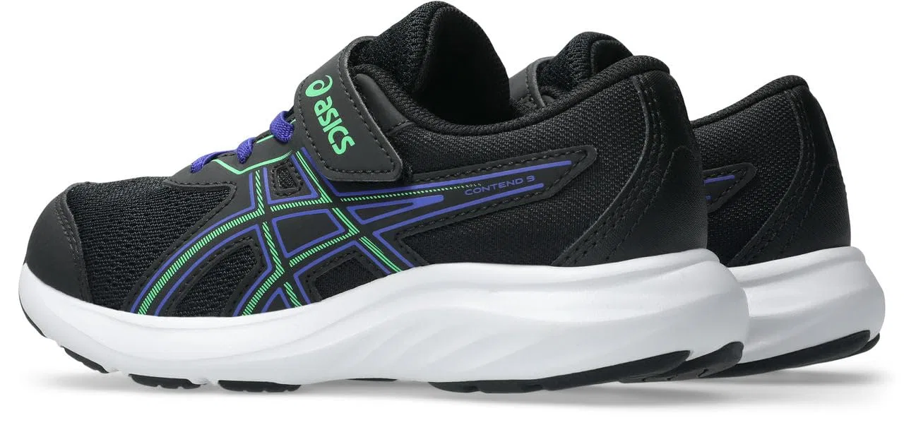 Детские кроссовки для мальчиков с липучкой Contend 9 Ps ASICS, Black Sun Peach — фото 4
