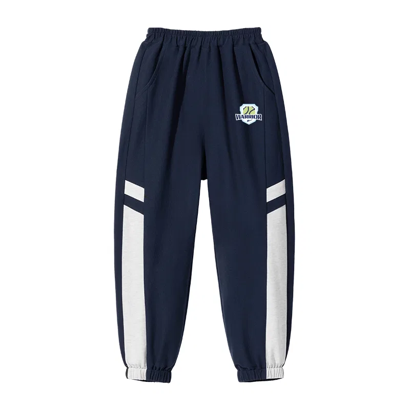 Детские спортивные штаны из трикотажа с принтом Tennis Badge K Navy Blue/H Tennis Badge K WARRIOR