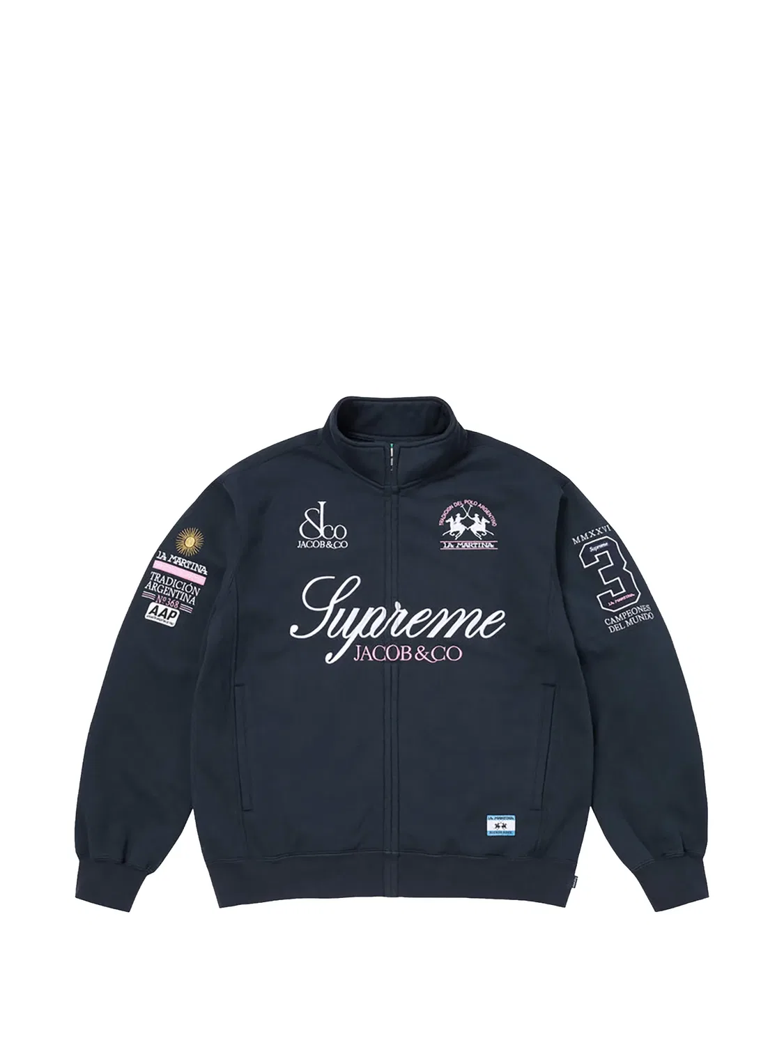 Толстовка из коллаборации с La Martina x Jacob & Co Supreme, синий