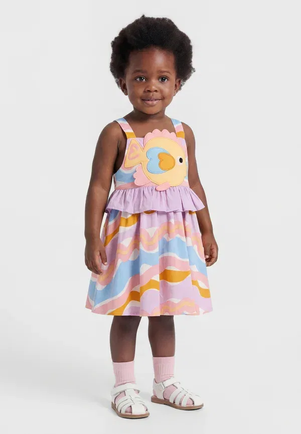 Комплект платье и брюки из вискозы и лиоцелла Baby woven dress set Stella Mccartney Kids, multi-coloured, мультиколор