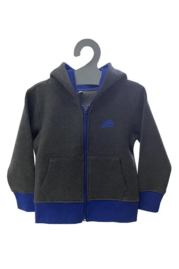 Детская куртка из футера с принтом Molica Baby, Navy Blue