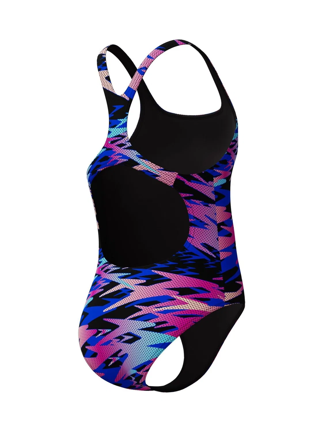 Купальник слитный Hyperboom Print Medalist Speedo, черный — фото 4