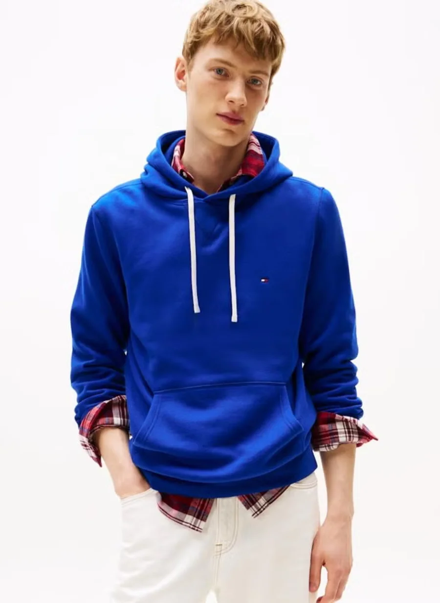 Худи Tommy Hilfiger Essential Pullover, синий