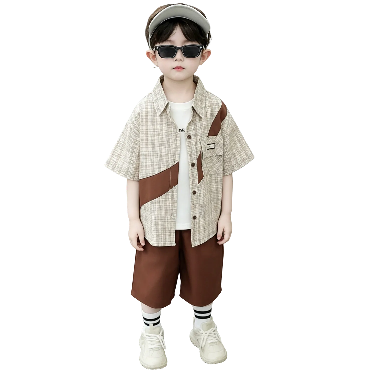 Детский комплект спортивной одежды с отложным воротником Lanza, Khaki