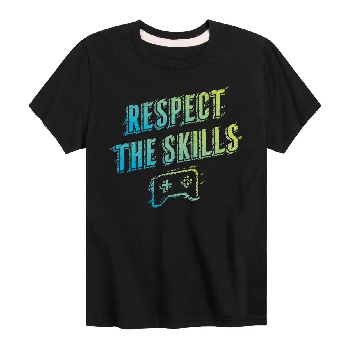 Детская футболка для мальчиков с принтом Respect The Skills Instant Message, Heather Charcoal