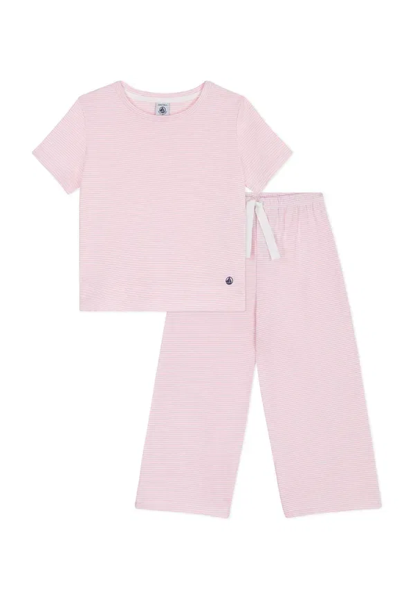 Комплект пижамы в полоску Set, Petit Bateau, Marquise Marshmallow