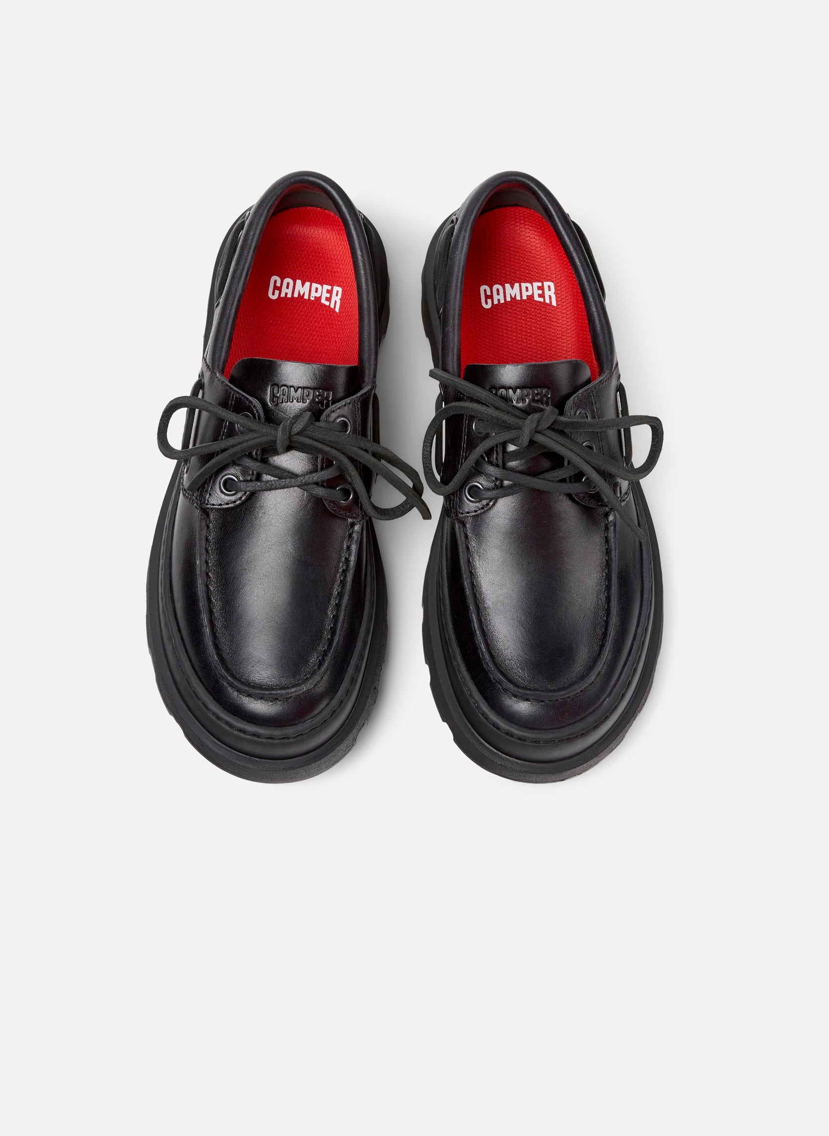 Женские лодочные туфли Camper Brutus+, коричневый — фото 3